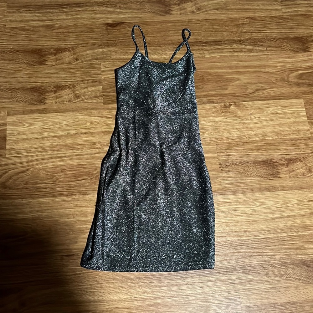 Silver prom dress size small